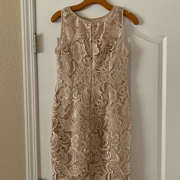 Adrianna Papell Embroidered Sheath Dress - Picture 2 of 2